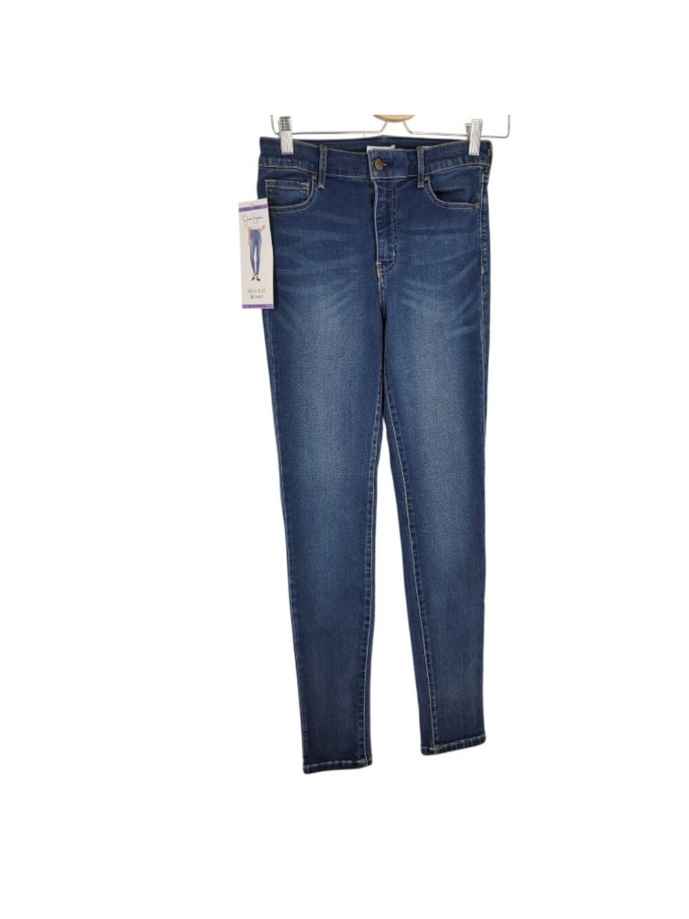 Jessica Simpson Womens 4/27 Jeans High Rise Skinny Stretch Denim 30 Inseam NWT